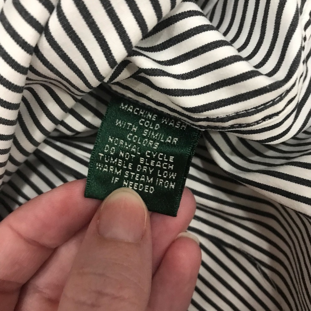 Lauren Ralph Lauren Striped Button Down Top - Picture 6 of 6